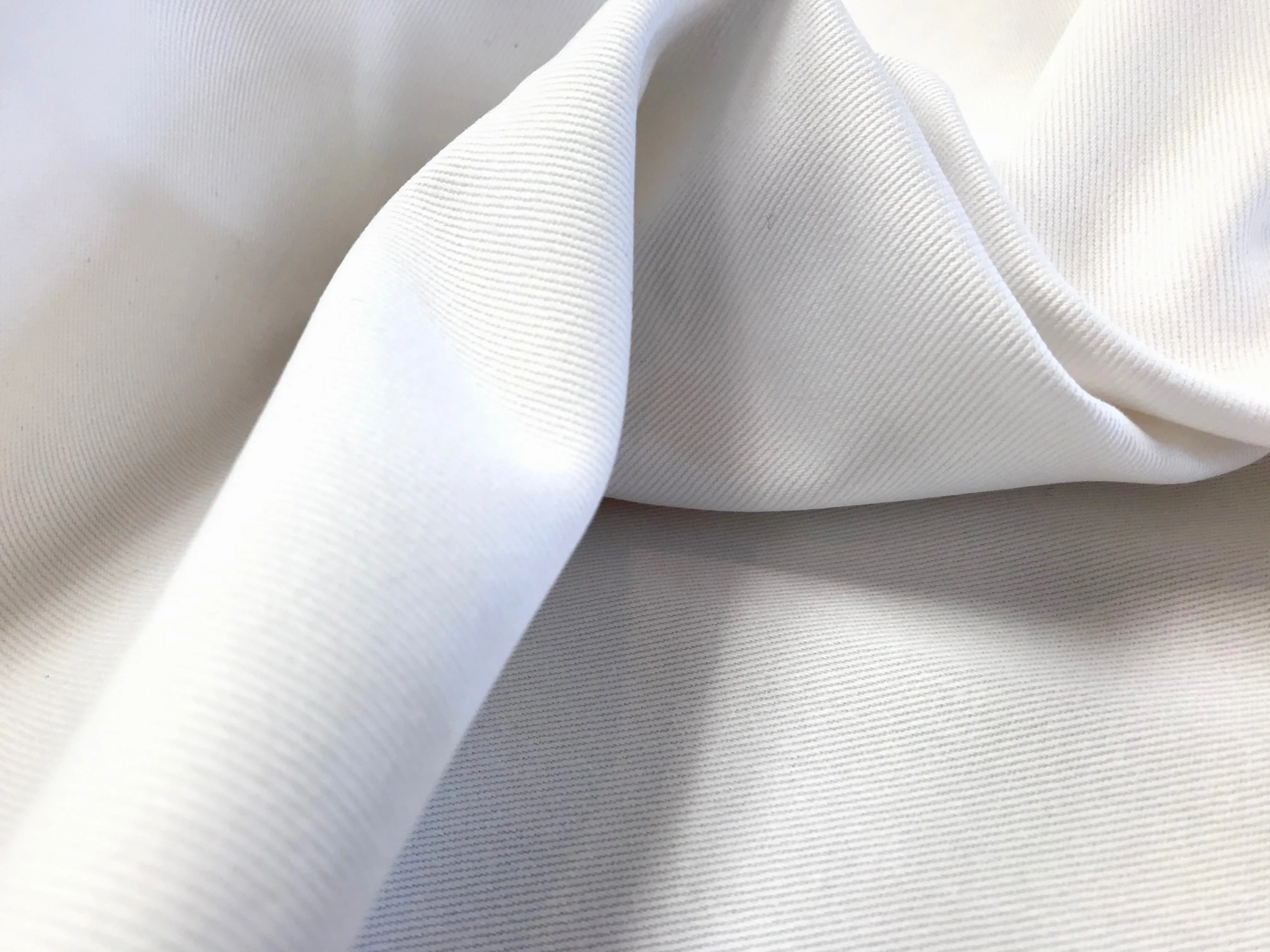 12 oz White  100% Cotton Twill     1/4 Meter Price
