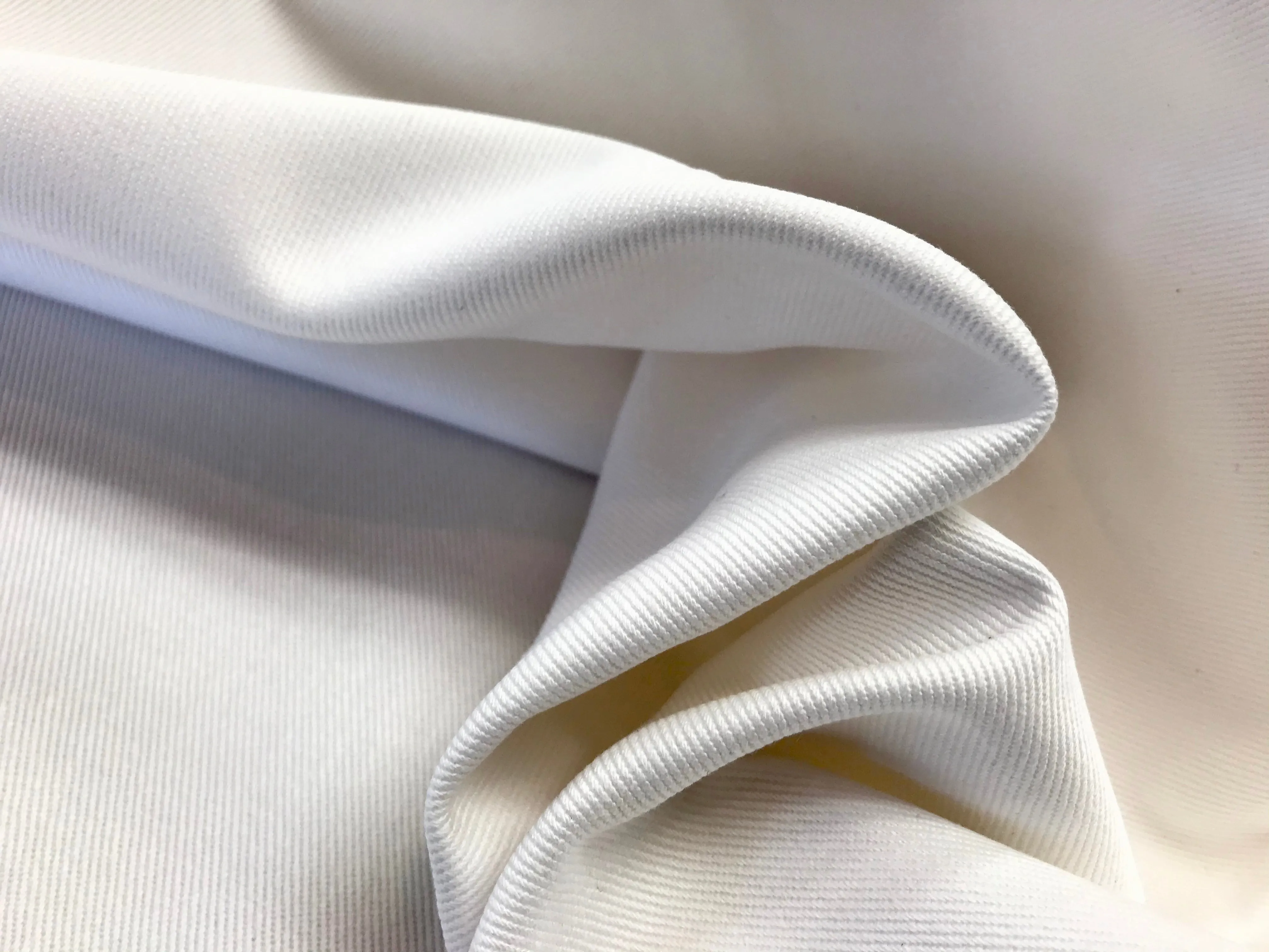 12 oz White  100% Cotton Twill     1/4 Meter Price