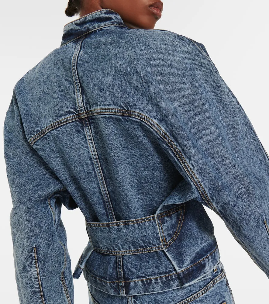 Alaia Round Racing denim jacket