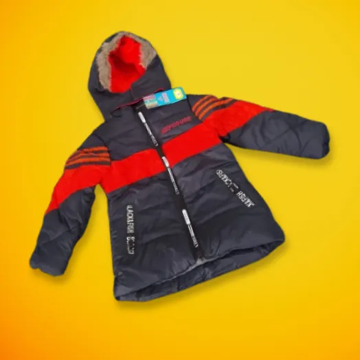 Black with red line Baba Snow Jackets