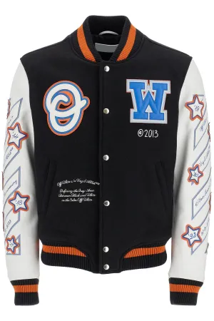 bomber varsity wizard OMJA122F24LEA003 BLACK - MULTICOLOR