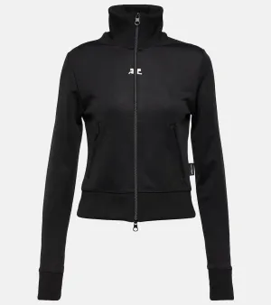 Courr√É¬®ges Logo jersey track jacket