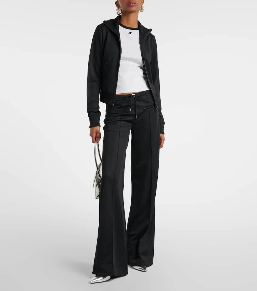 Courr√É¬®ges Logo jersey track jacket