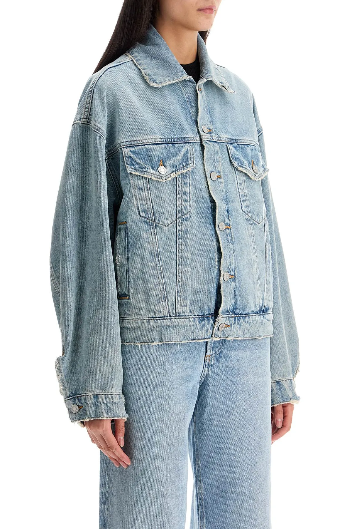 denim dalton balloon jacket with A5043 1254 SOUL