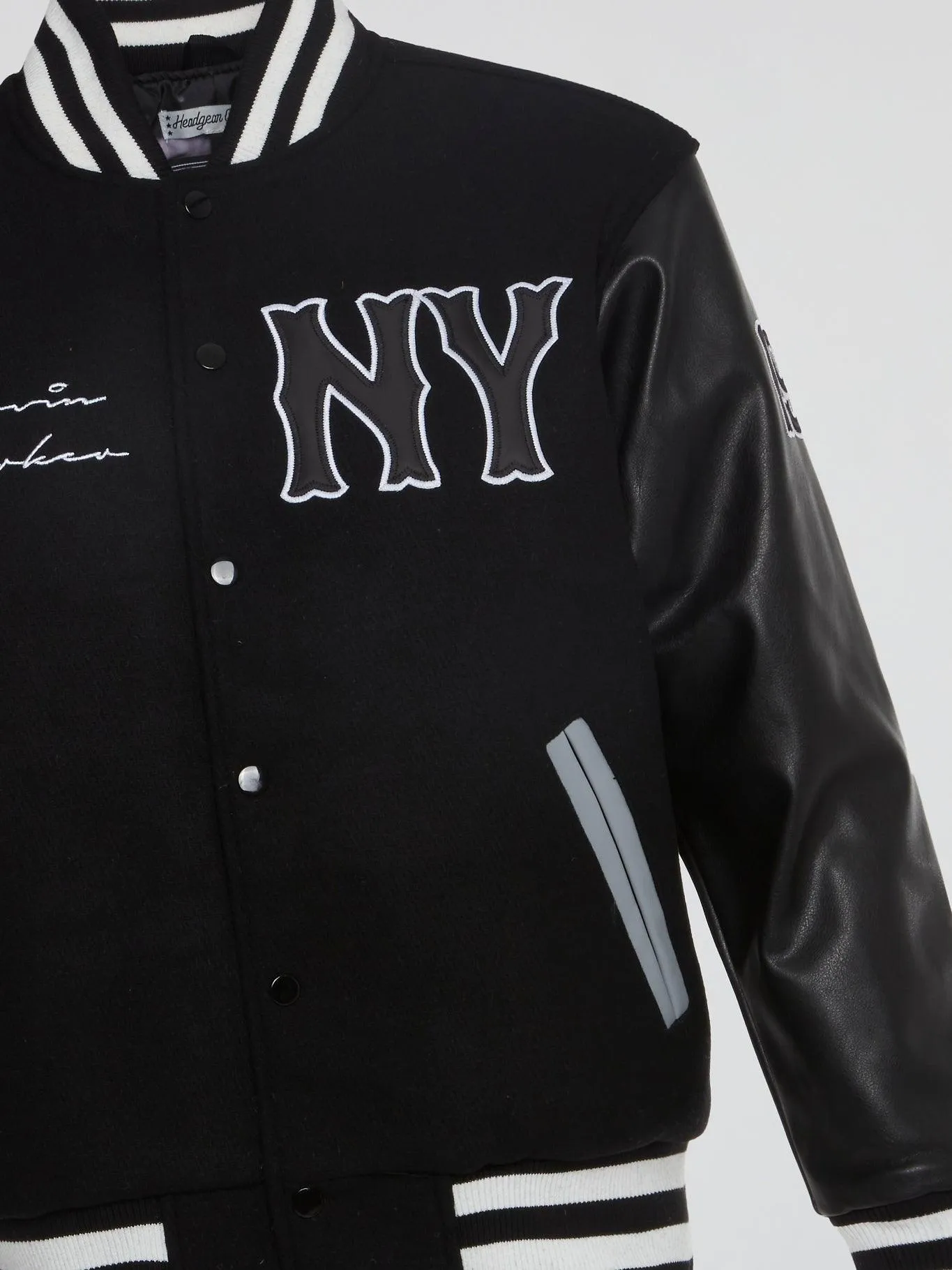 Headgear - New York Black Yankees Black Varsity Jacket