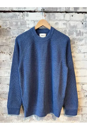 Jacobo Knitted Sweater - Gray Blue