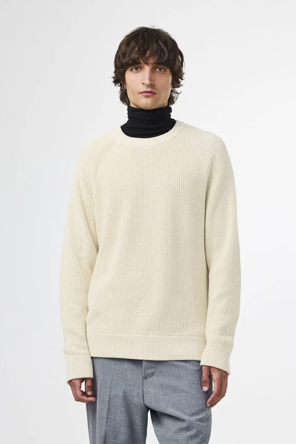 Jacobo Knitted Sweater - Gray Blue