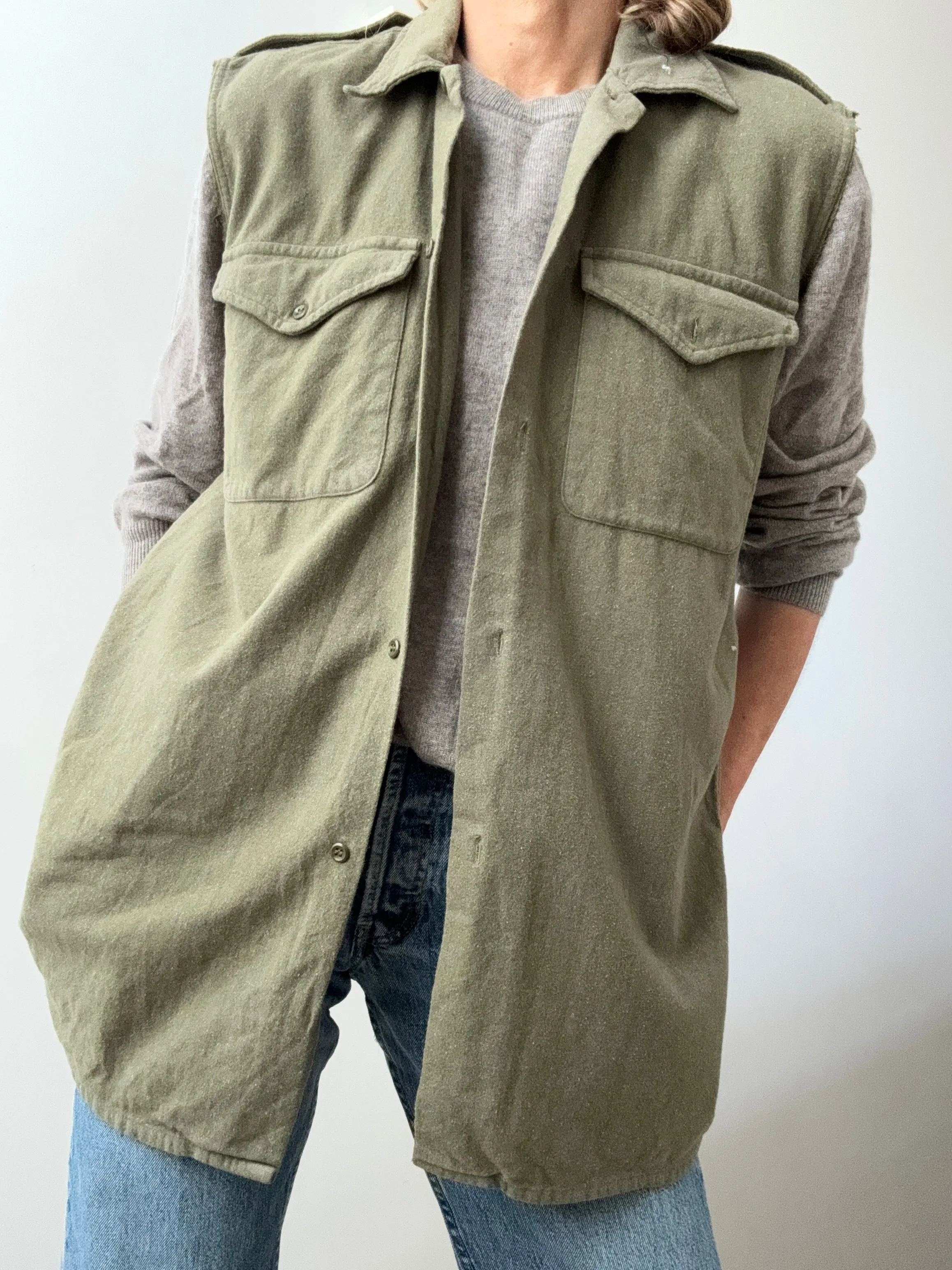 Japanese Embroidered Army Vest