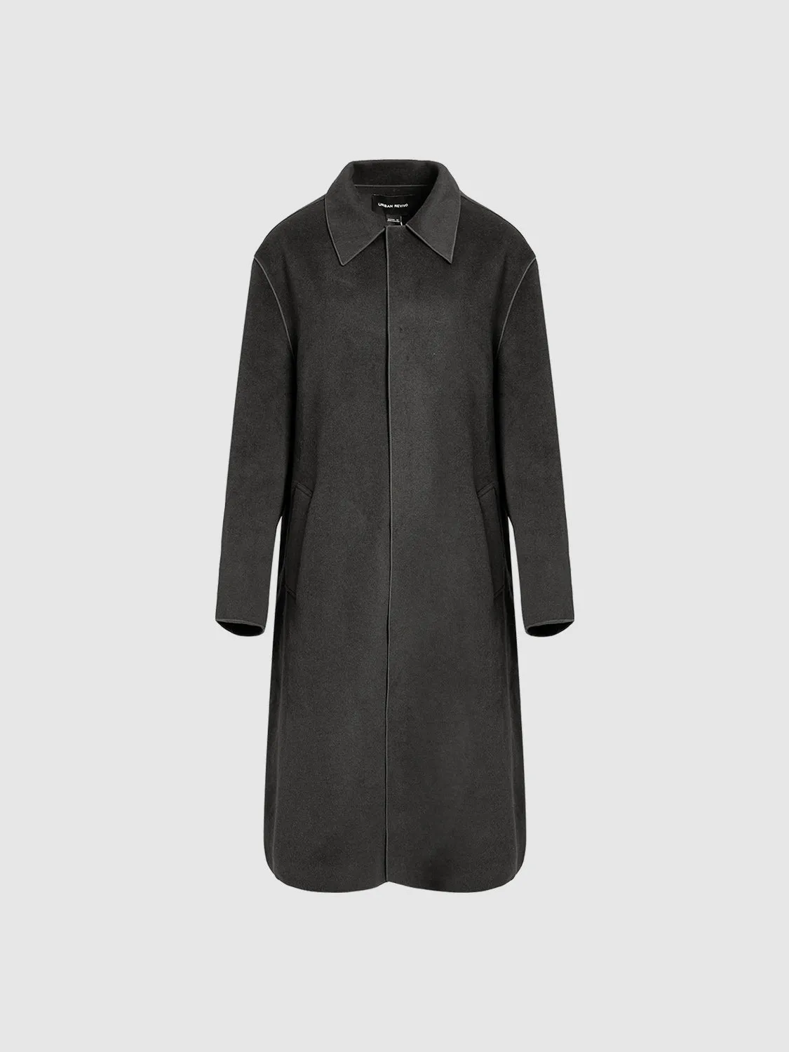 Loose Button Up Midi Coats