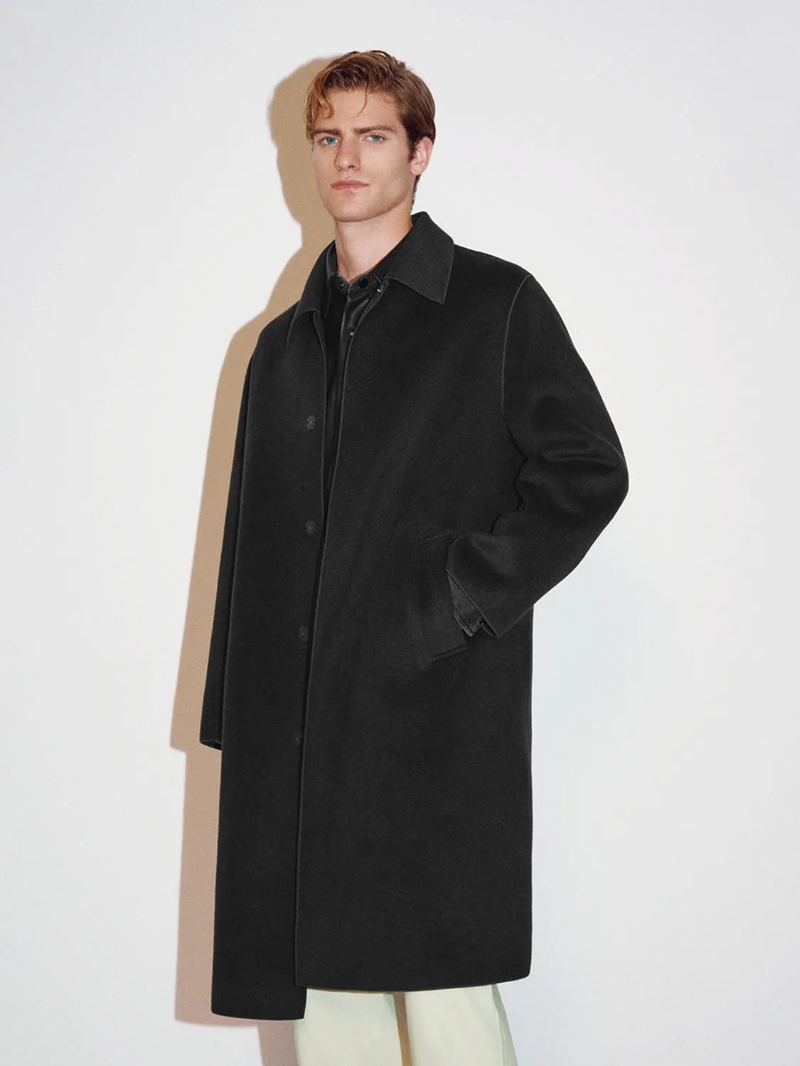 Loose Button Up Midi Coats