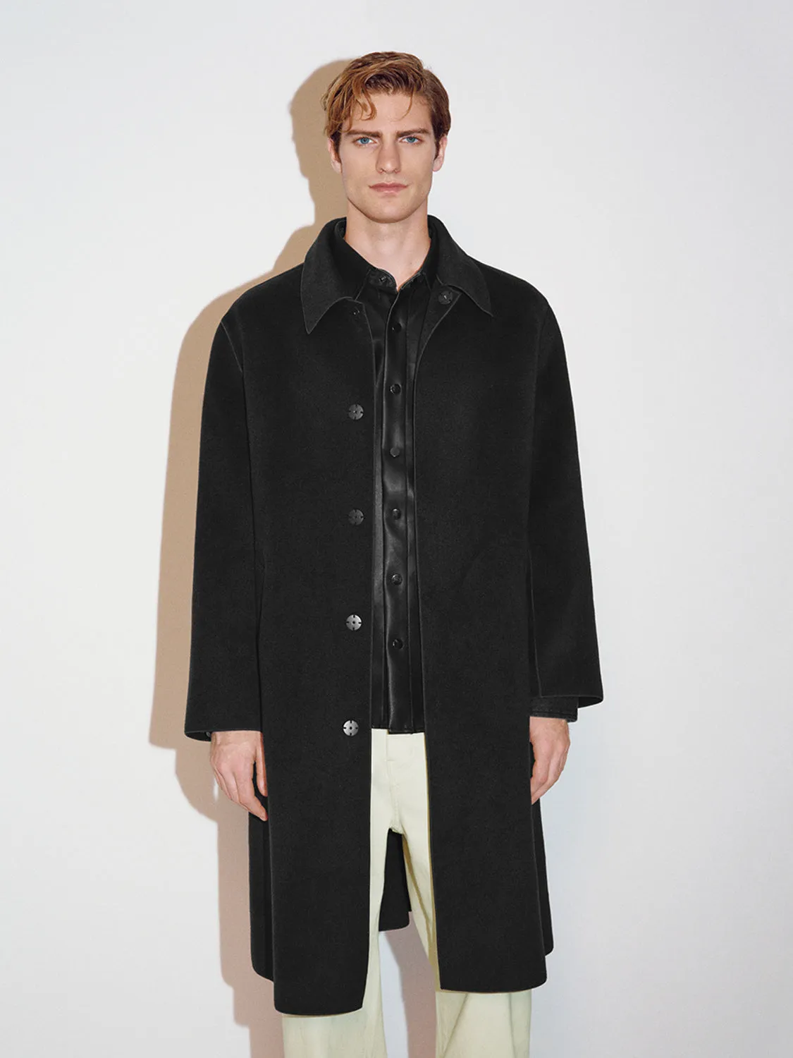 Loose Button Up Midi Coats