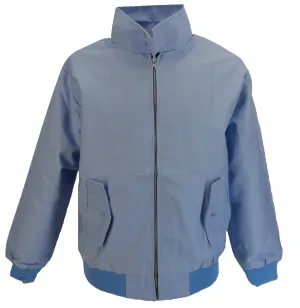 Mazeys Mens Sky Blue Harrington Jacket