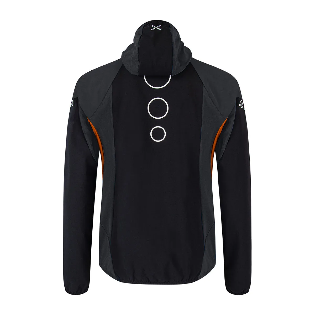 MNTR - Giacca con cappuccio Flash Sky Nero Arancio Brillante - MJAR11X TS358 - NERO/ARANCIO/BRILLANTE