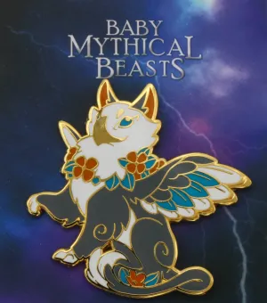 Mythical Beasts Pin (Baby Griffon - Alternate Color) | 2" Hard Enamel Pin