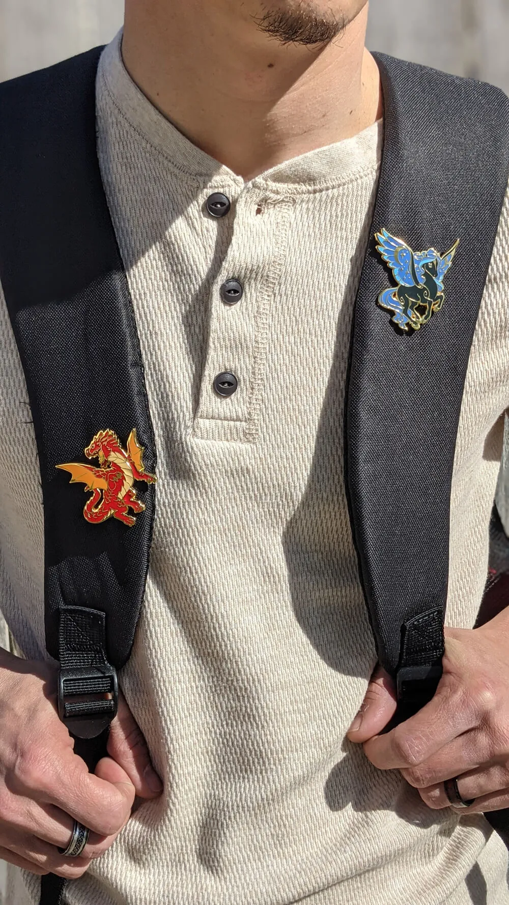 Mythical Beasts Pin (Baby Griffon - Alternate Color) | 2" Hard Enamel Pin