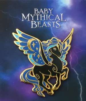 Mythical Beasts Pin (Baby Pegasus) | 2" Hard Enamel Pin