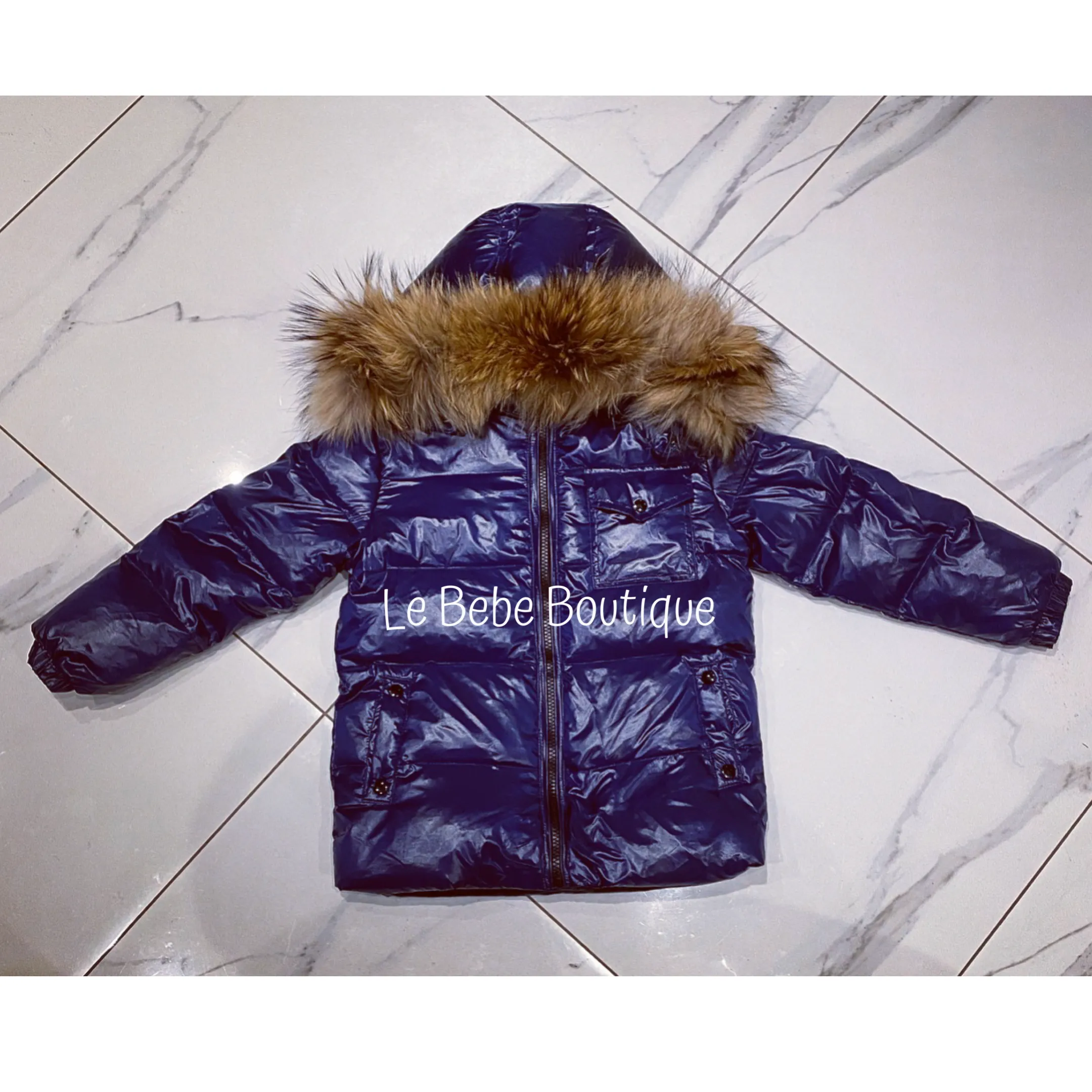 Navy Ailbe Padded Jacket
