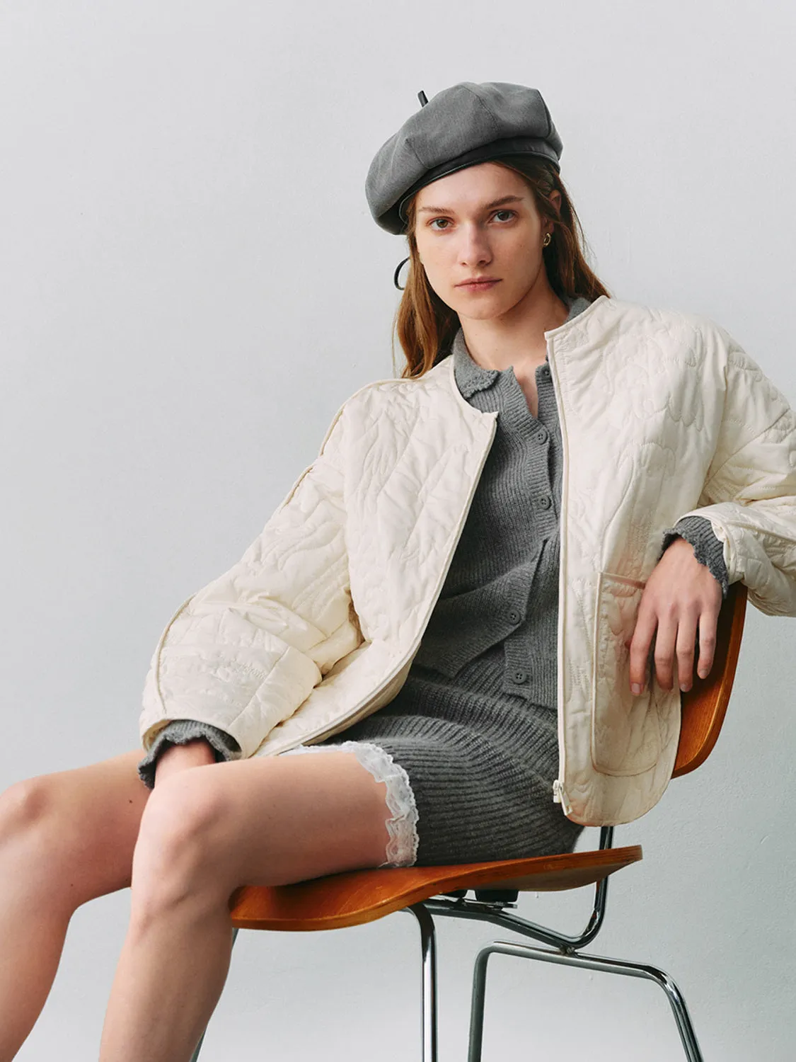 Patched Pocket Padded Coats