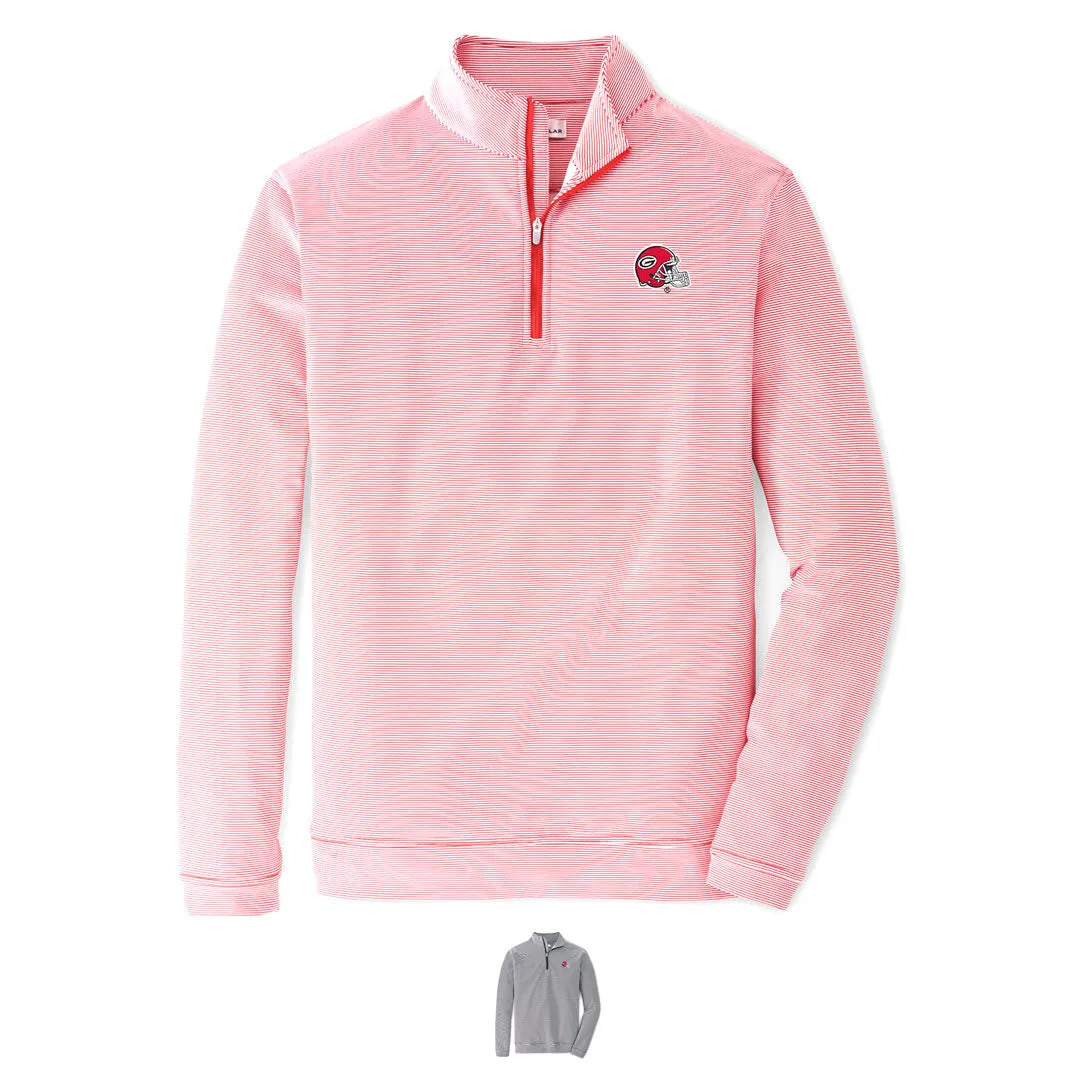 Perth Mini Stripe Perf 1/4 Zip UGA
