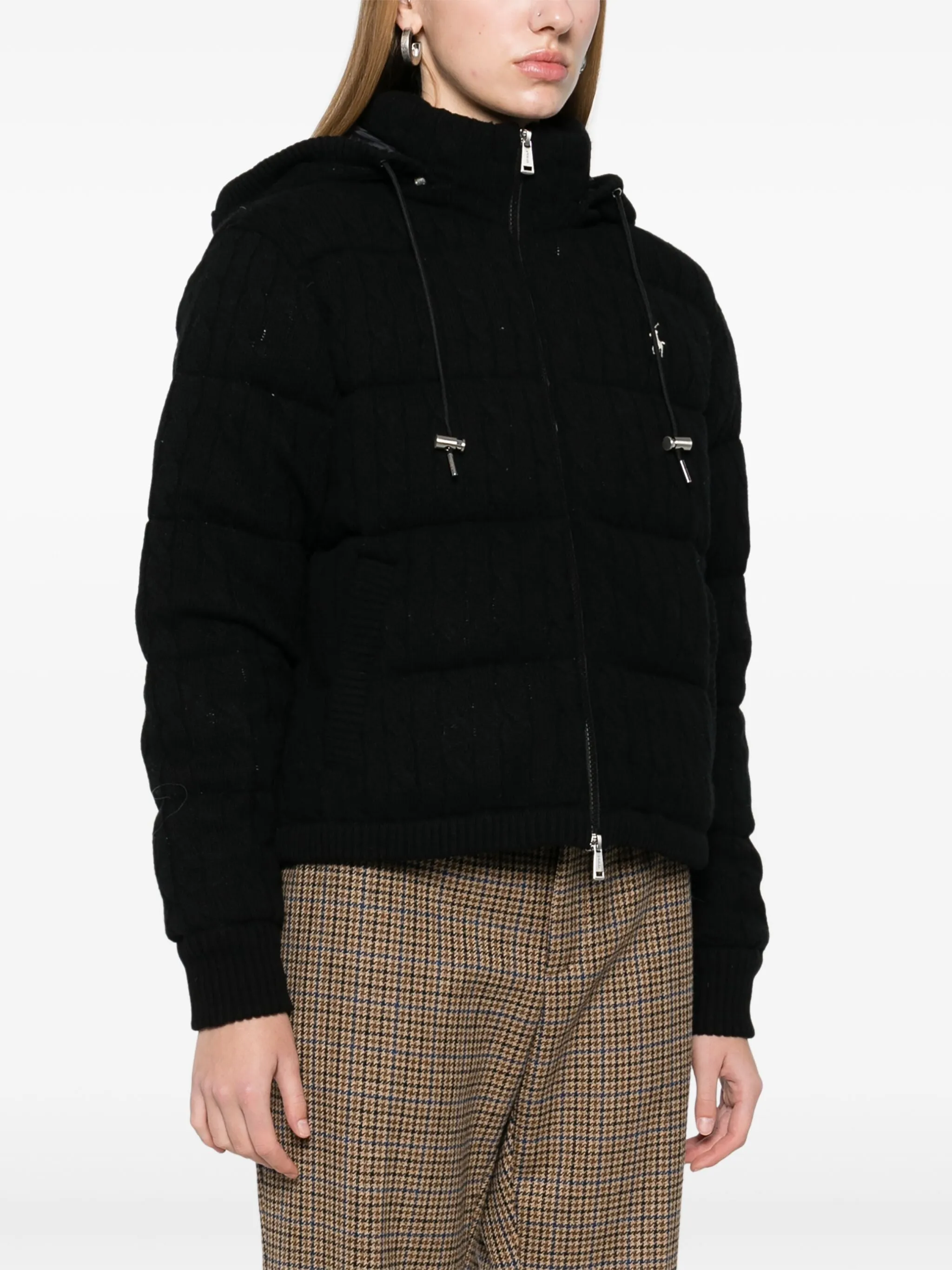 RALPH LAUREN WOMEN Pony Embroidered Insulated Jacket Black