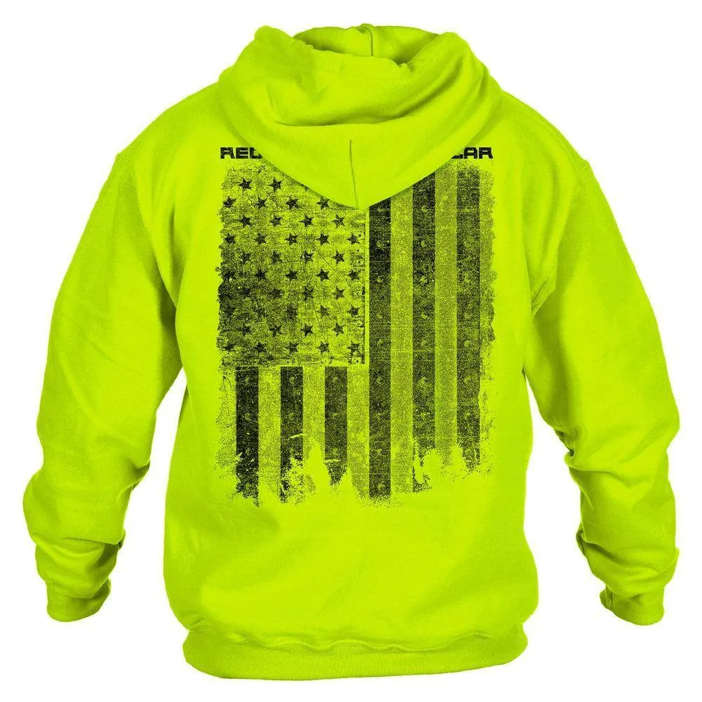 Red Blood Blue Collar®  Hoodie - Safety Green