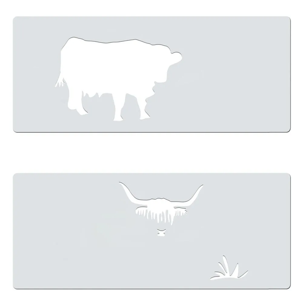 Stencil MiNiS - Highland Cow - 20% off 4 
