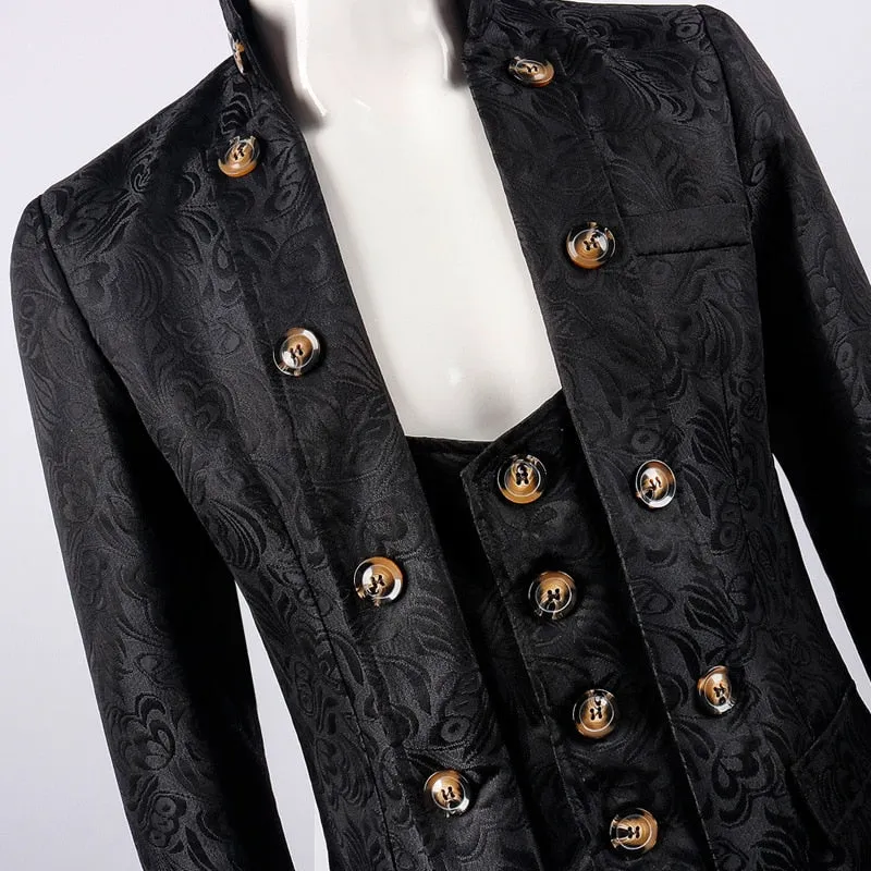 Victorian Gothic Jackets Frock Coat Vintage Tuxedo Viking Renaissance