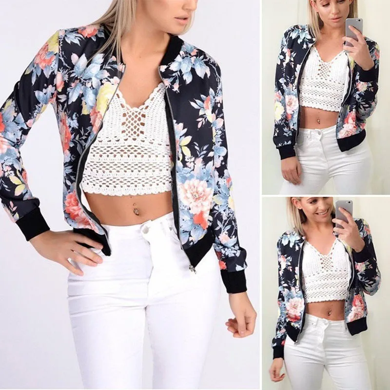 Women Colourful Europe Jackets