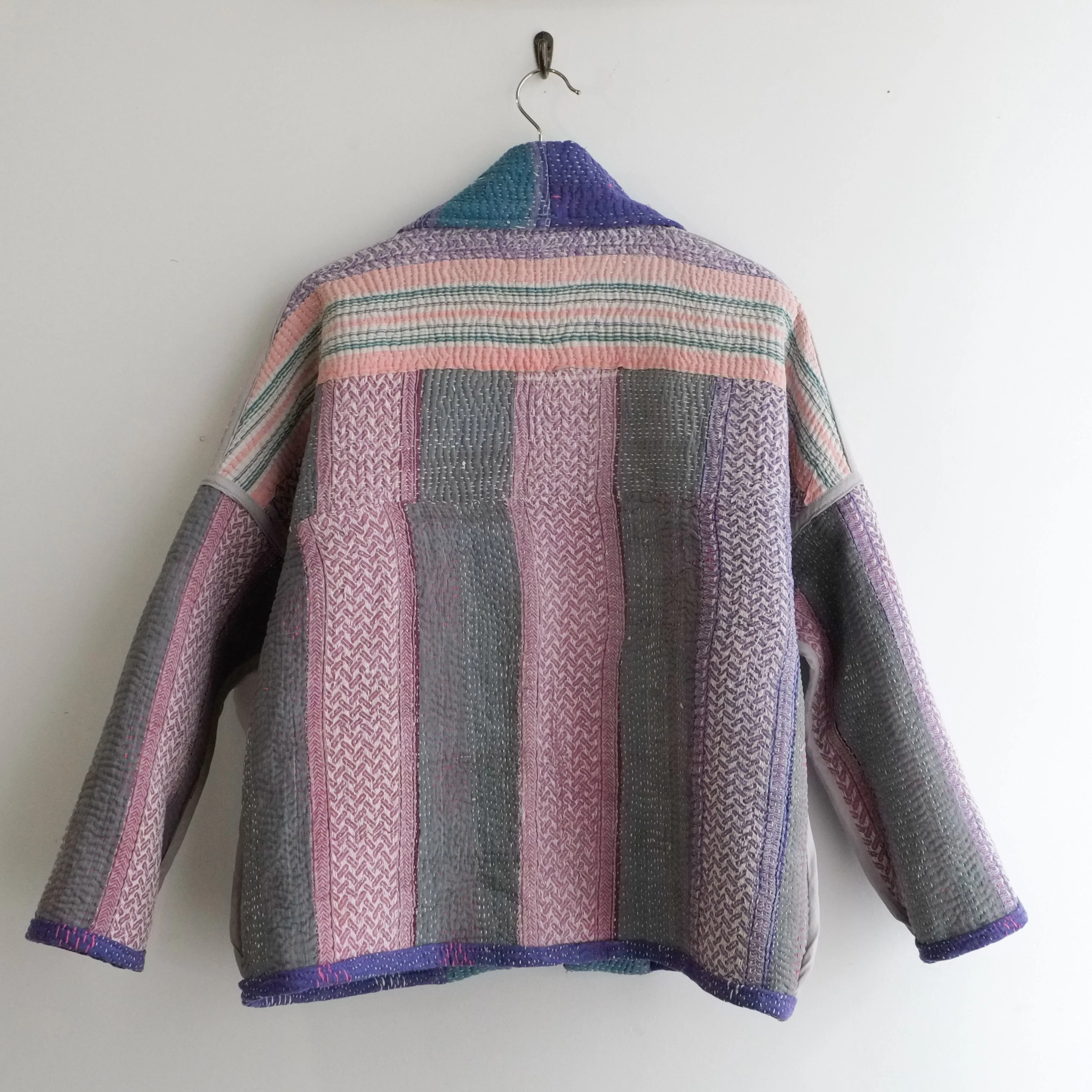 XXS Purple with White and Pink Diamonds Anoushka Jacket LM122