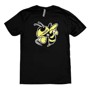 Yellow Jackets Mascot Tee – Black